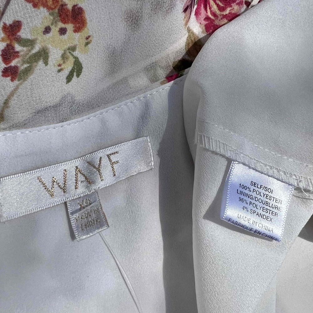 Wayf Imola Tiered Midi Maxi Dress White Floral Size XS fits Small Med NWOT - Picture 3 of 8